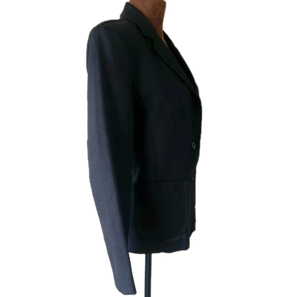 Vintage 70's‎ rrrruss Russ  Women's Blazer Jacket Black Union Made Size S/M